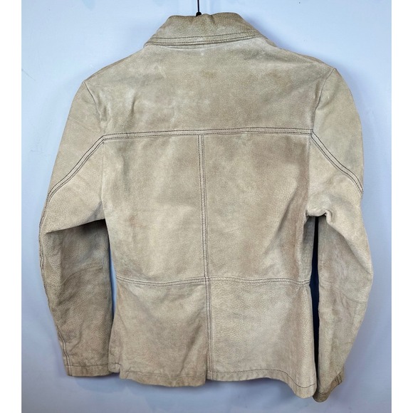 Wilsons Leather Maxima Leather Suede Jacket Button Front Outerwear Size Small - Picture 2 of 4